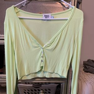 Long sleeve green princess Polly top